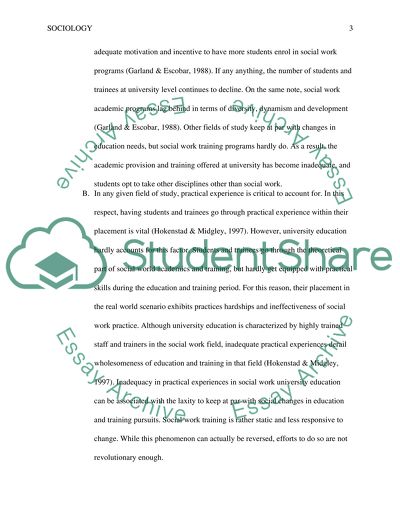 Social Workers Education and Training