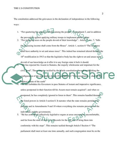 global impact of the us constitution essay