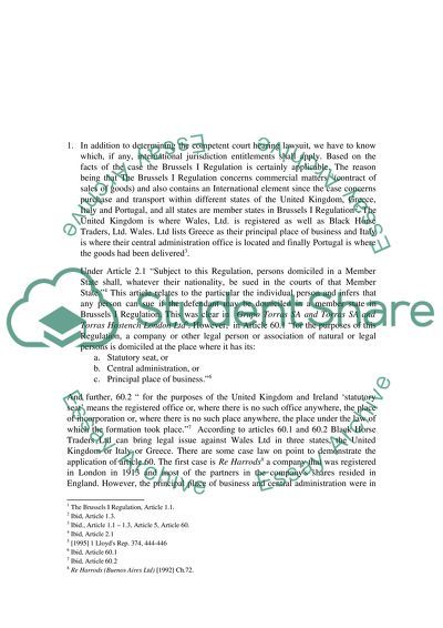 International Litigation and Arbitration