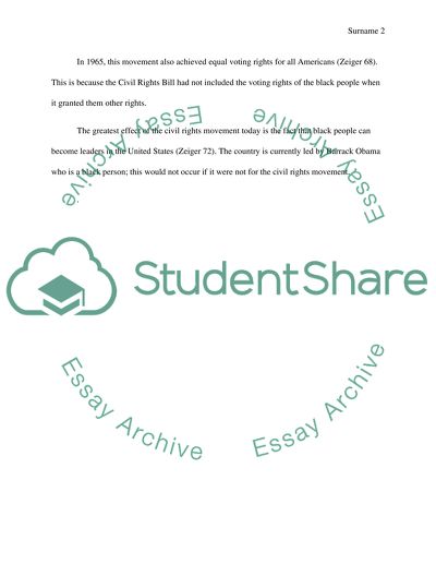 The Civil Rights Movement