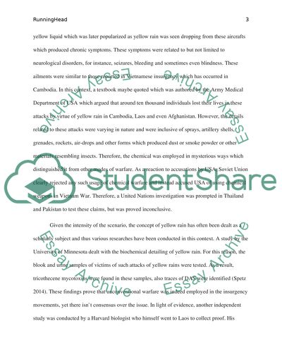 The Concept of Yellow Rain