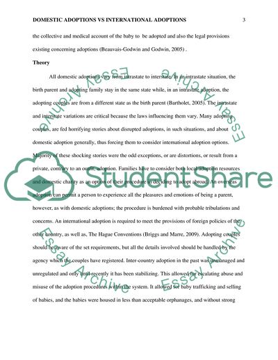 Domestic Adoptions vs International Adoptions