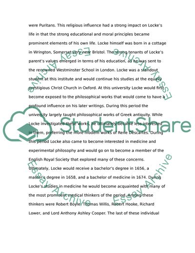 Philosopher Biography: John Locke