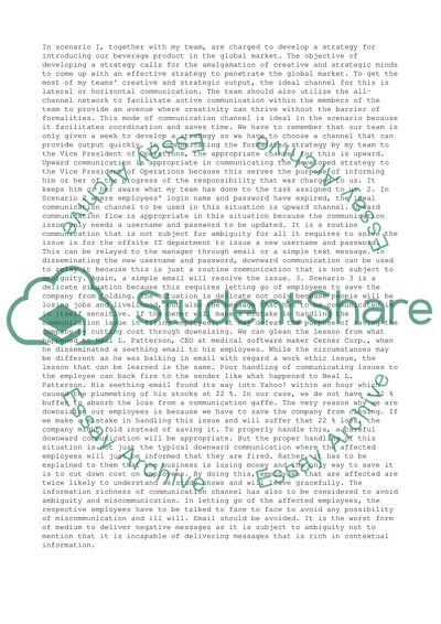 Communication Channel Business Term Paper