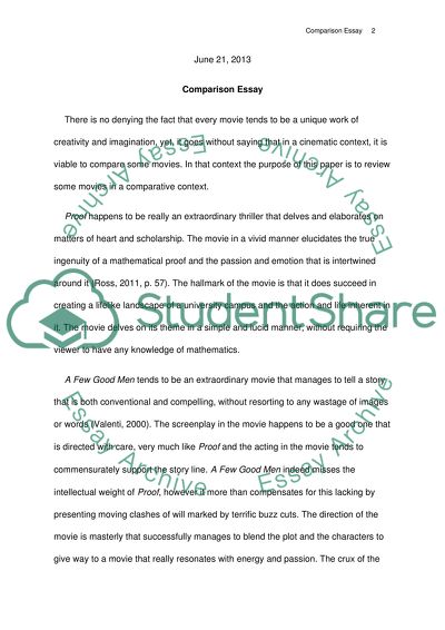 Movie Analysis: Proof, Hamlet, and A Few Good Men