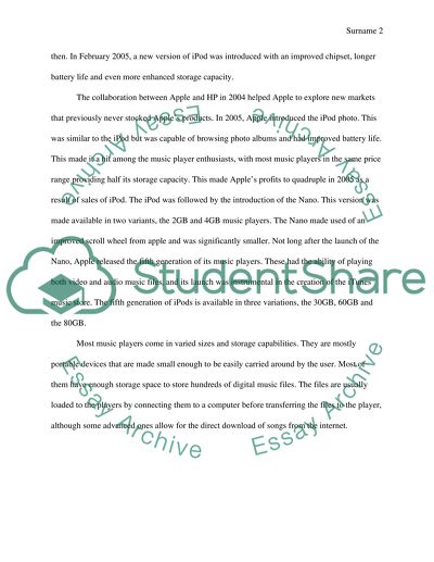 The iPod Music Player