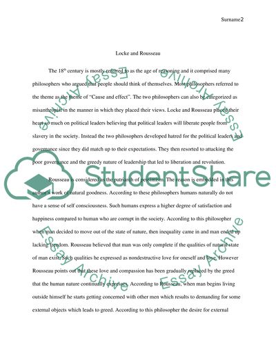 Pessimistic Nature of Human Beings in Locke and Rousseau