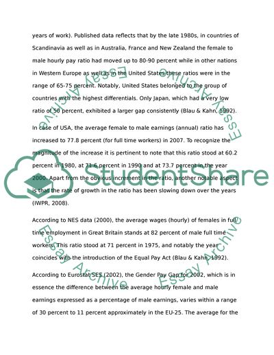 One of the Major Contributors to Wage Gaps in Reducing the Gender Pay Gap