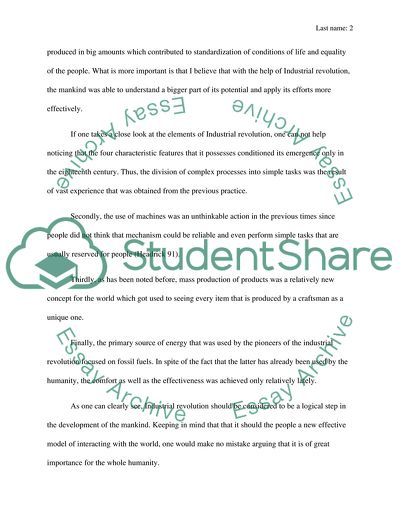 The industrial revolution and the cotton gine