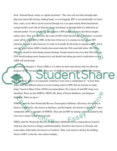 Drug Discovery and Development for HIV/AIDS