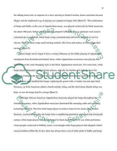 The Banjo in Black Appalachian Music