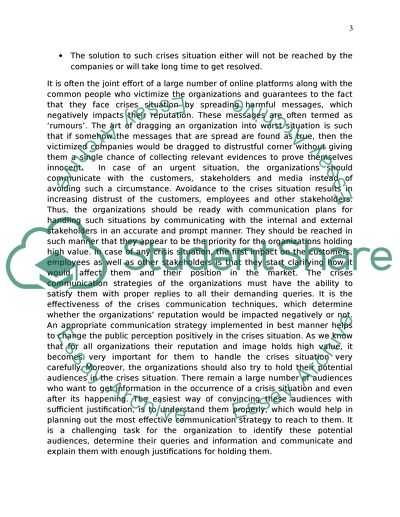 Crises Communication, Its Concept - Vodafone and Exxon Mobil