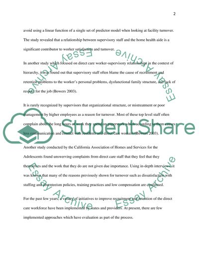 Minimizing Staff Turnover from Burn-Out