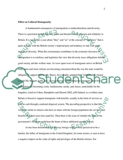 Does Immigration Threaten the UK Economy