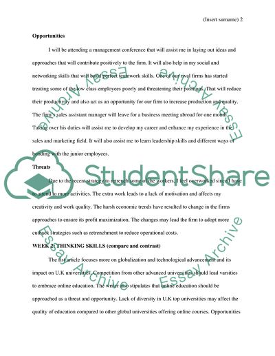 Personal Professional and Academic Effectiveness