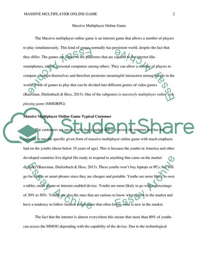 Massive Multiplayer Online Game