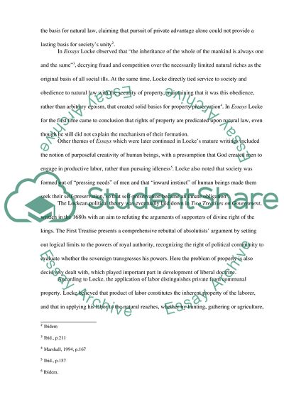 Compare and contrast the two philosophers of politics: John locke and Thomas Hobbes