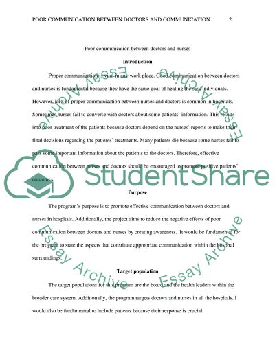 Poor Communication Between Doctors and Nurses