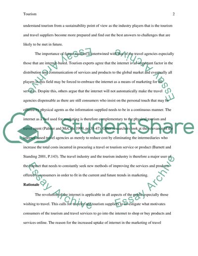 The Tourism and Travel Services