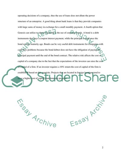 Sources of Financing a Company