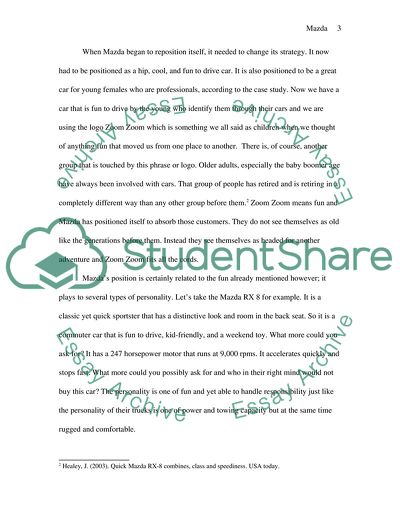 Marketing Program of Mazda