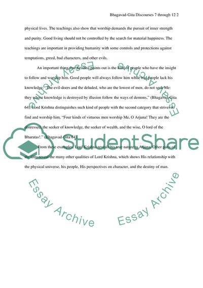 Nature of Morality as Established in the Gita