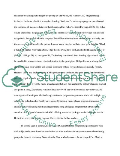 Biography of Mark Zuckerburg