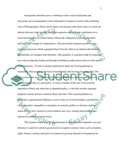 Immigration, and Ethnicity Problems in America