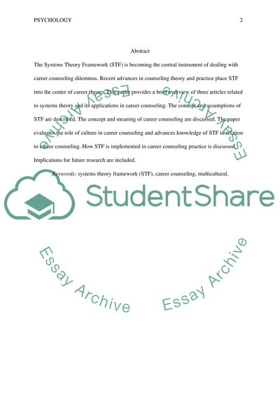 Application and Analysis of the Advantages and Disadvantages the Systems Theory Framework