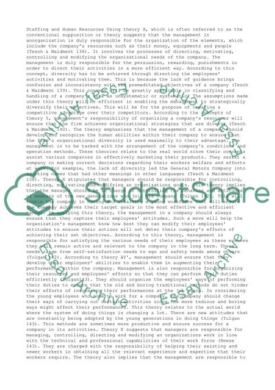 Staffing and Human Resources