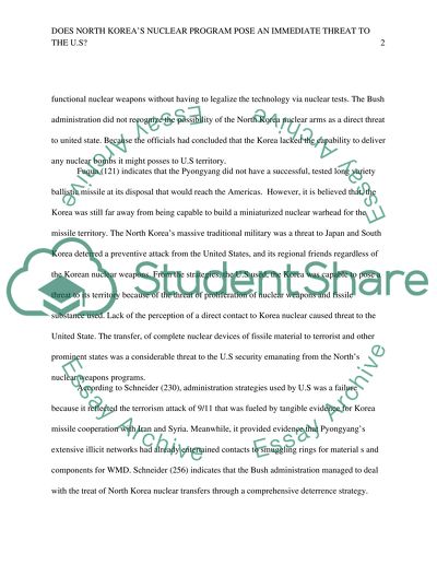 Does North Koreas Nuclear Program Pose an Immediate Threat to the U.S