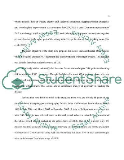 Noncompliance to Treatment with Positive Airway Pressure