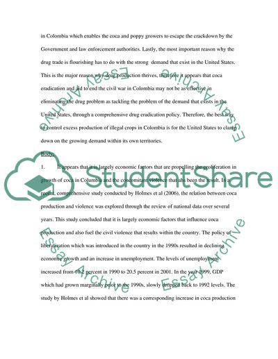 Colombian Drug Production