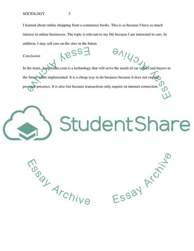 Annotated Outline(Autotrader.com)