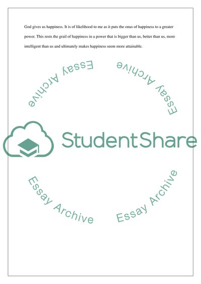 Can We Attain Happiness Without God