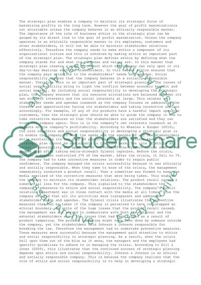 Concepts in Strategic Management and Business Policy