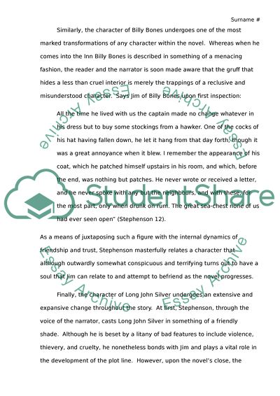 Treasure island essay