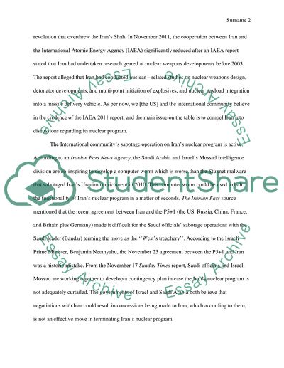 Diplomatic Relations between the US and Iran