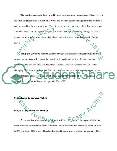 The Managerial Theories