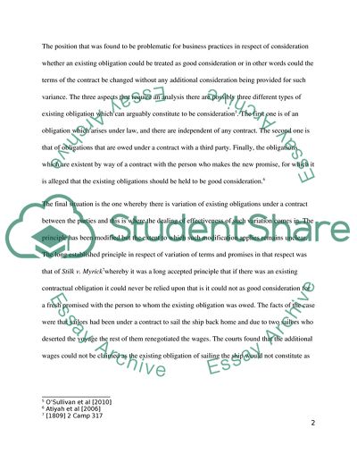 Varying of Contract Terms