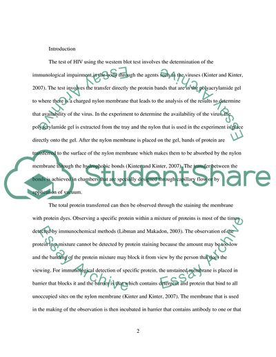 HIV-1 Detection by Western Blot