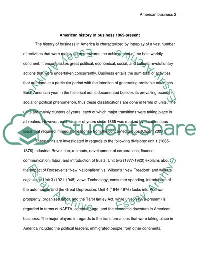 American History of Business