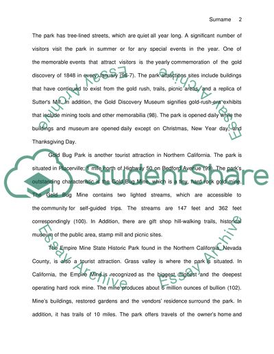 Similarities and Differences in Tourist Attractions in Northerrn and Southern California