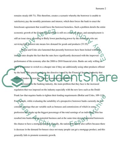 Mortgages into the United States