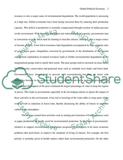 Global Political Economy