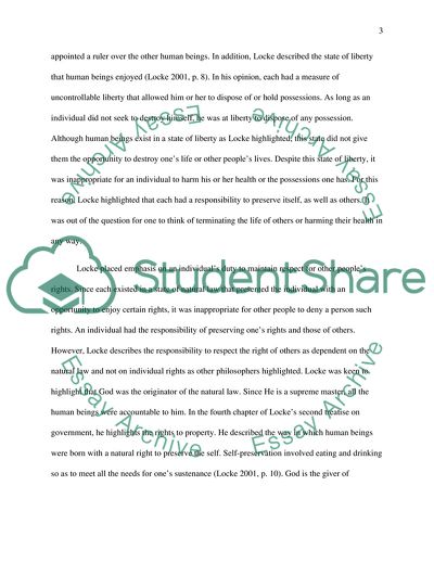 The Natural Rights Theory