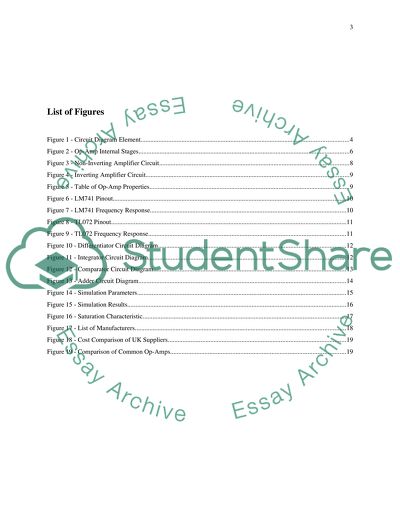 Role of An Operational Amplifier