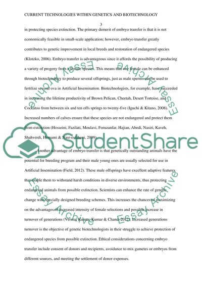 Evaluating and reviewing current technologies within genetics and biotechnology