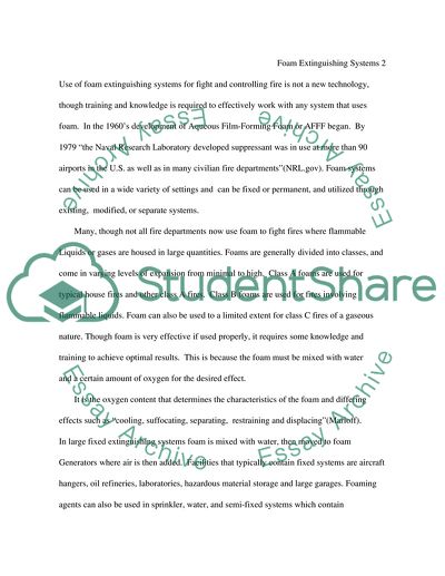 Foam Extinguishing Systems