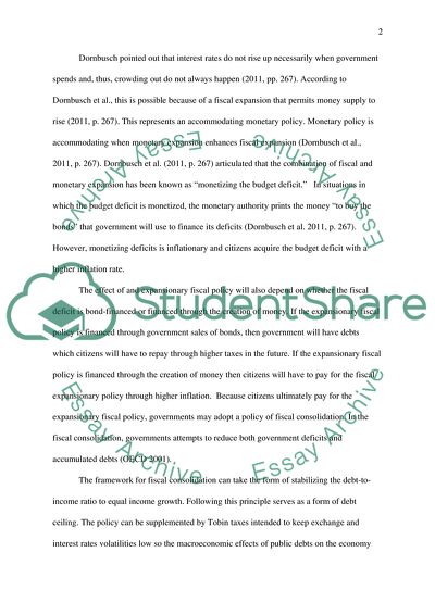 Government Debt: - Should We Be Unduly Alarmed